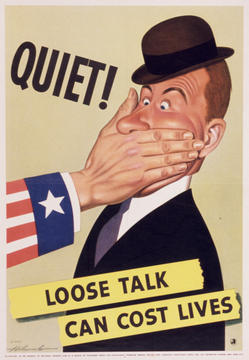 Illustration for article titled The Best Operations Security Propaganda Posters From World War II